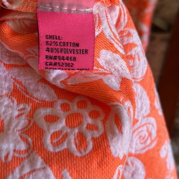 Betsey Johnson White & Orange Floral Sleeveless dress - Picture 7 of 7